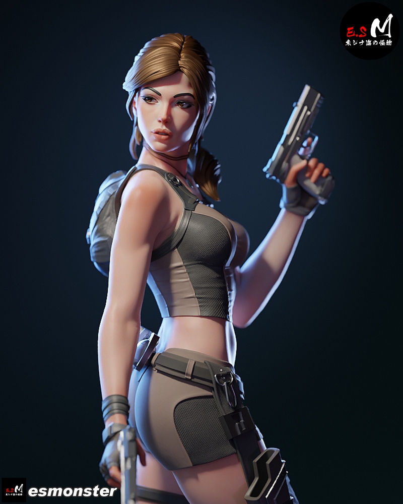 E.S Monster – Lara Croft – Tomb Raider – 3D Print Model