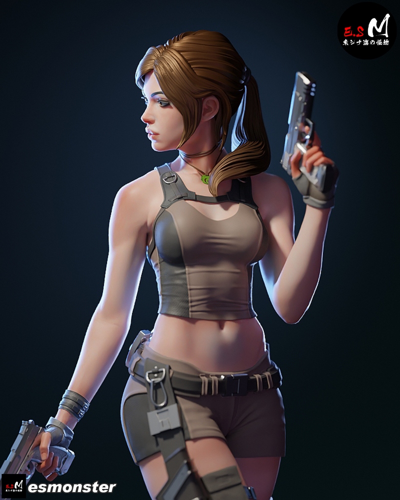 E.S Monster – Lara Croft – Tomb Raider – 3D Print Model