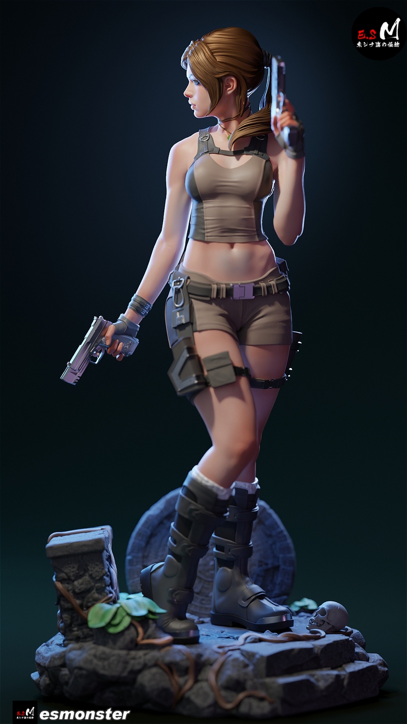 E.S Monster – Lara Croft – Tomb Raider – 3D Print Model