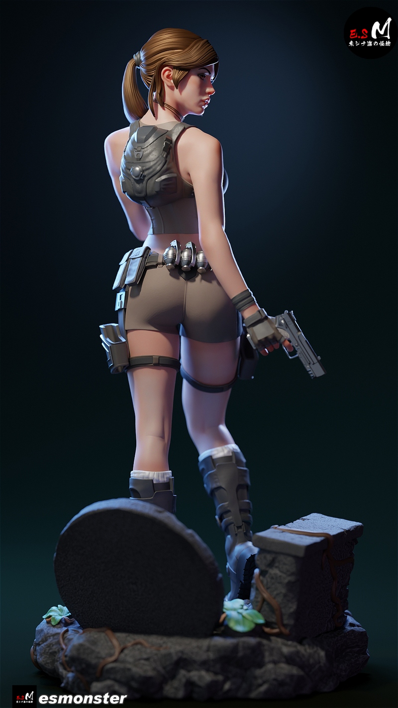 E.S Monster – Lara Croft – Tomb Raider – 3D Print Model
