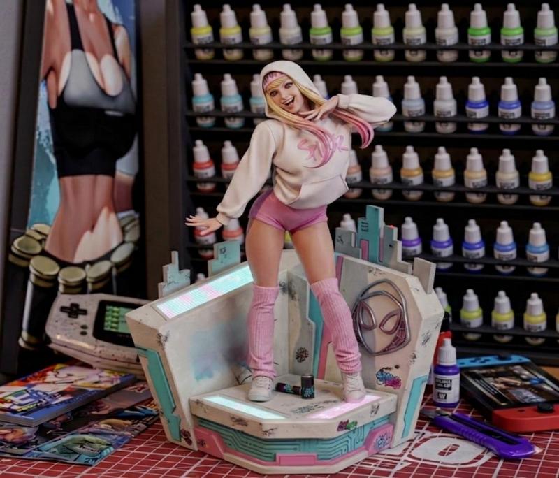 蜘蛛女 Gwen Stacy - 奇幻动漫角色 3D打印模型|E.S Monster – Gwen Stacy Spider-Gwen – Marvel Comics – 3D Print Model