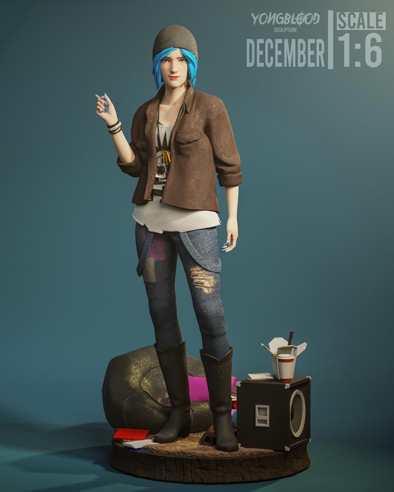 Yongblood Sculpture – Chloe Price – 3D Print Model STL