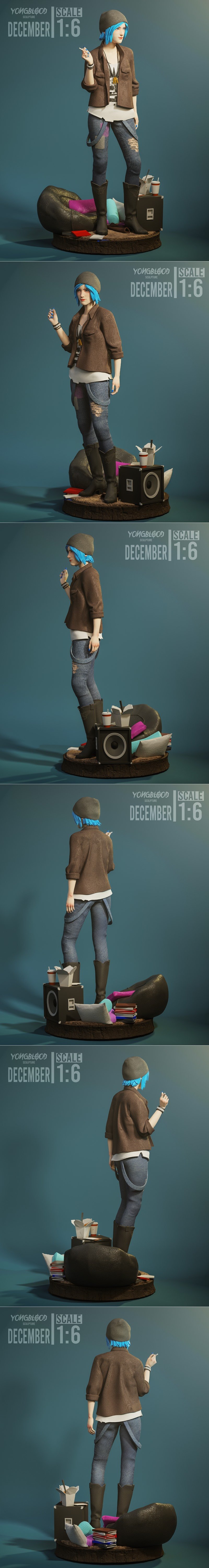 Yongblood Sculpture – Chloe Price – 3D Print Model STL