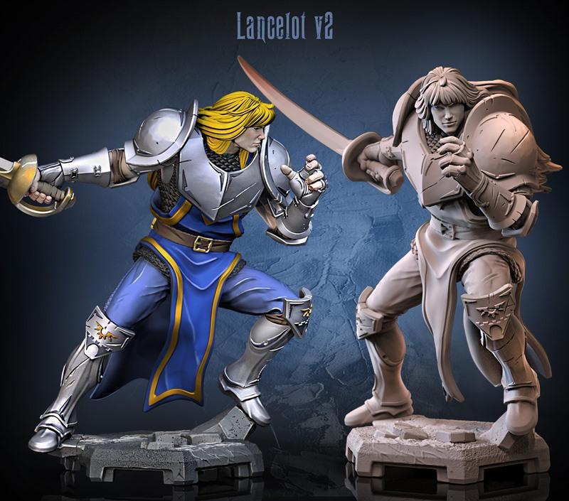Dragun Studios旗下《兰斯洛特》v2版3D打印模型|Dragun Studios – Lancelot v2 – 3D Print Model STL