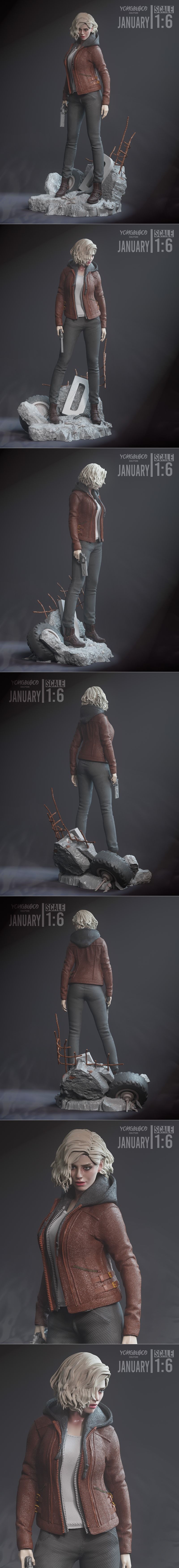 Yongblood Sculpture – Grace Ashcroft – 3D Print Model STL