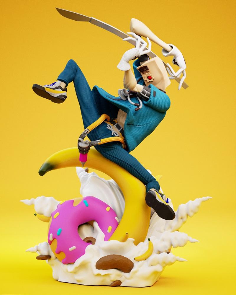 Yongblood Sculpture – Fautst – GUILTY GEAR – 3D Print Model STL