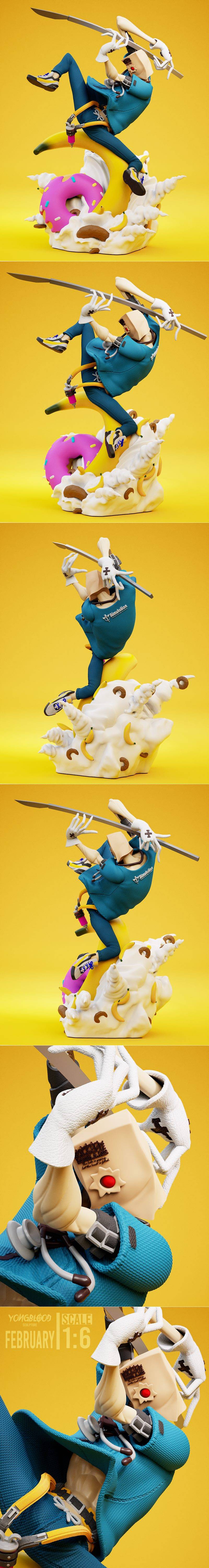 Yongblood Sculpture – Fautst – GUILTY GEAR – 3D Print Model STL