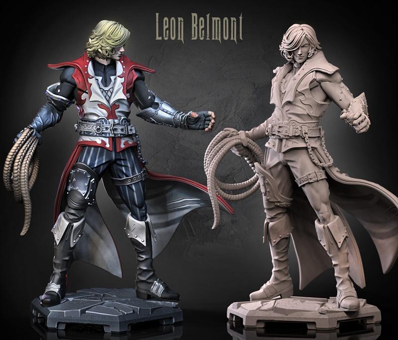 Dragun Studios - 李昂·贝隆 - 3D打印模型|Dragun Studios – Leon Belmont – 3D Print Model STL