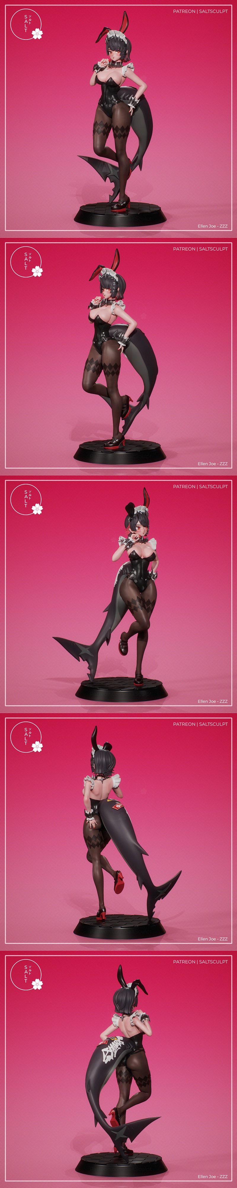 SaltSculpt – Ellen Joe (Bunny) – ZZZ – 3D Print Model STL