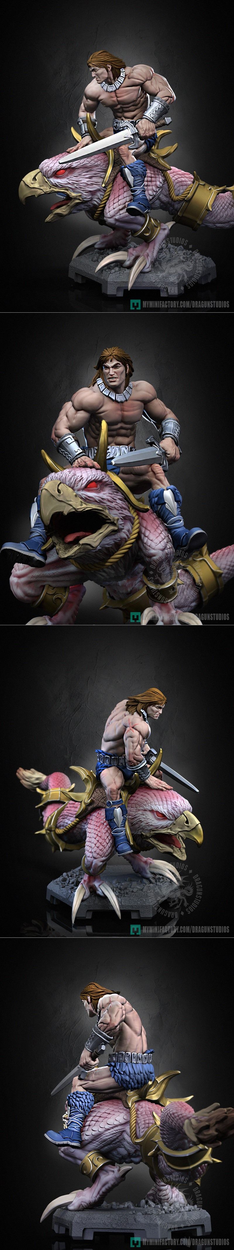 Dragun Studios《阿克巴特鸡腿》3D打印模型|Dragun Studios – Ax Battler Chicken Leg – 3D Print Model STL