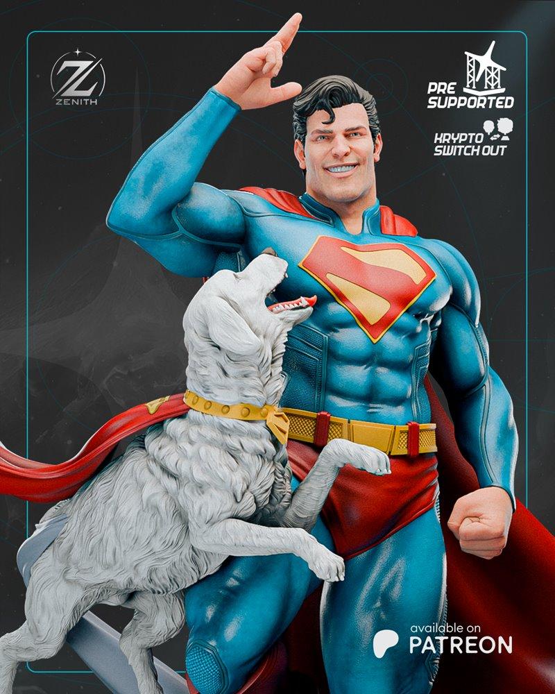 Zenith Studios – Superman & Krypto – 3D Print Model STL