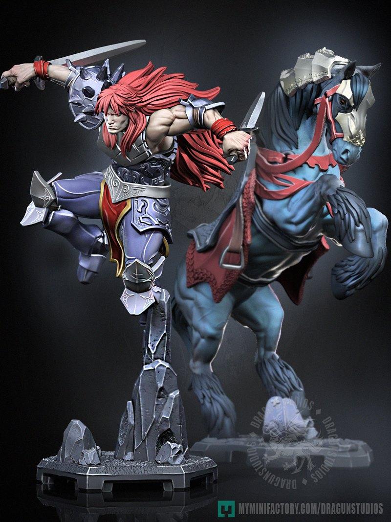 Dragun Studios - 布拉福德骑乘形态BOSS - 3D打印模型|Dragun Studios – Braford Unmounted BOSS – 3D Print Model STL