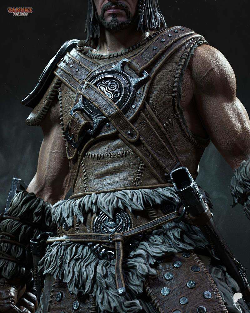 天空岛忍者模型——上古纪元3D打印雕塑|Tanuki Figures – Dovahkiin – Skyrim – 3D Print Model