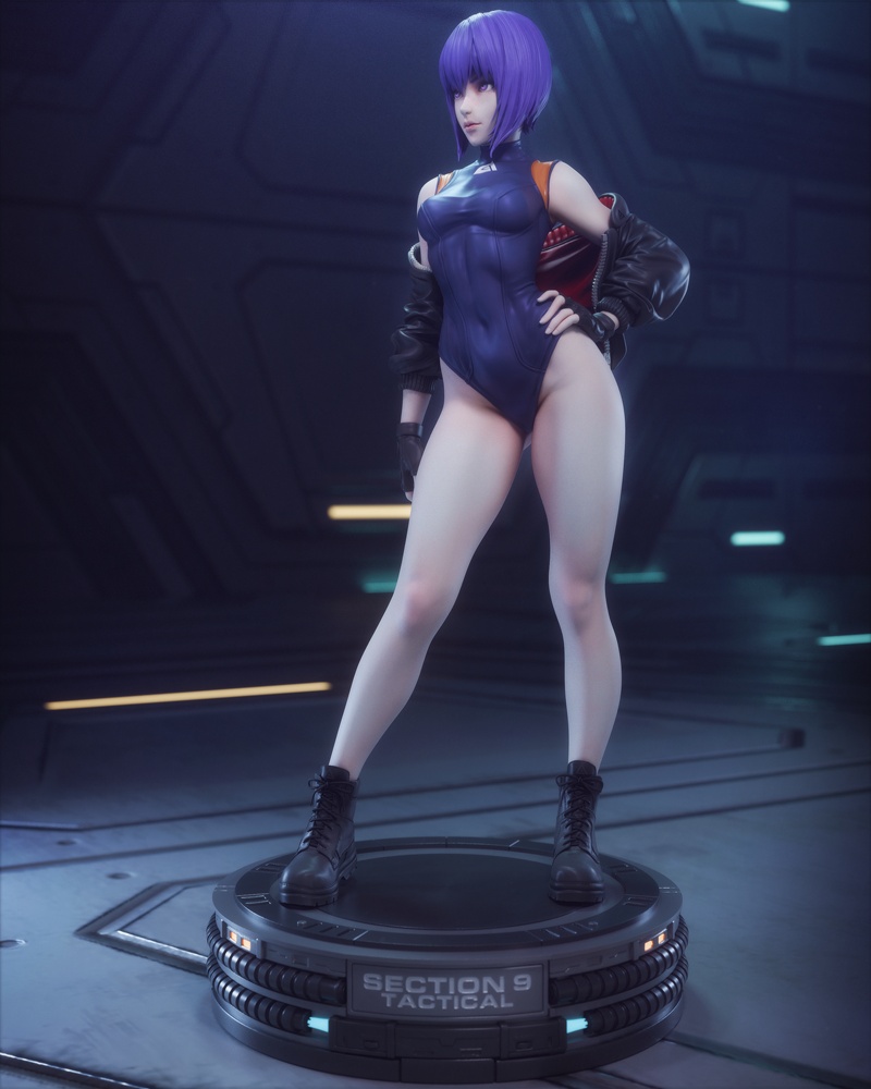 CA3D – Motoko Kusanagi – Ghost in the Shell – 3D Print Model