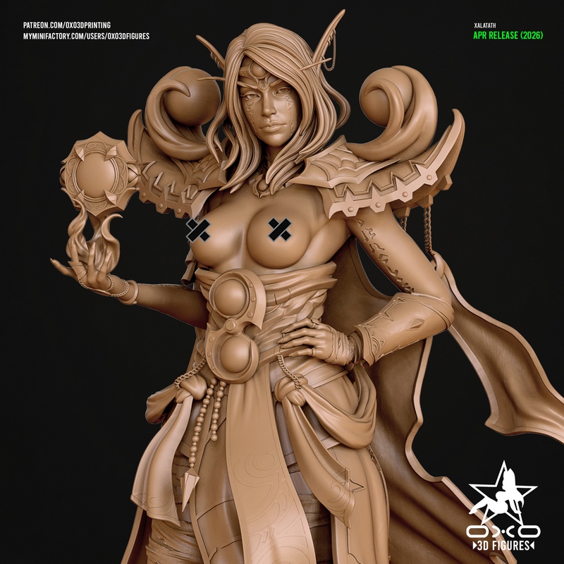 OXO3D – Xalatath Harbinger of the Void NSFW – World of Warcraft – 3D Print Model