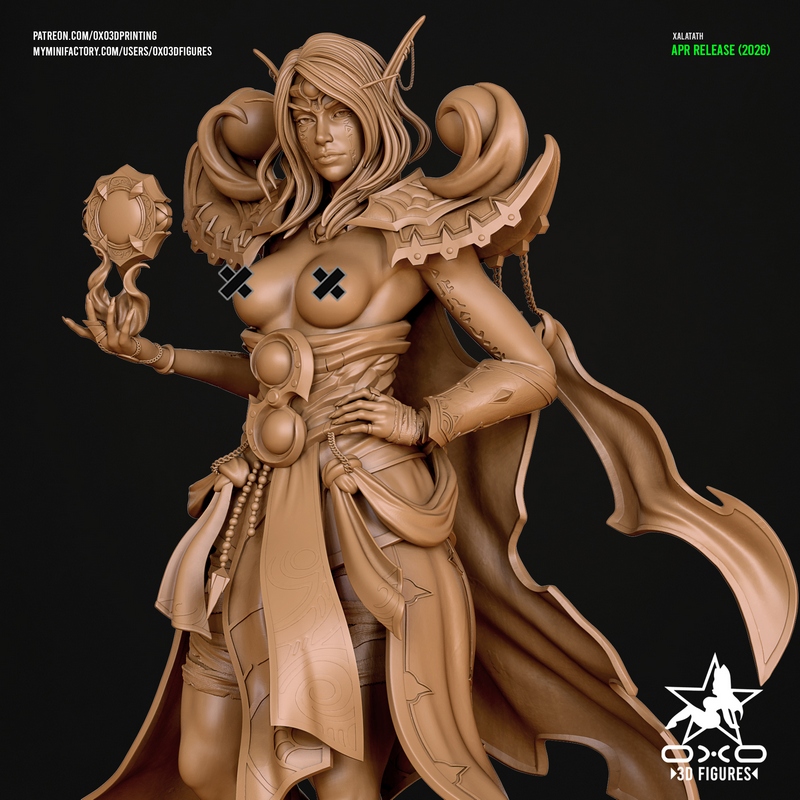 OXO3D – Xalatath Harbinger of the Void NSFW – World of Warcraft – 3D Print Model