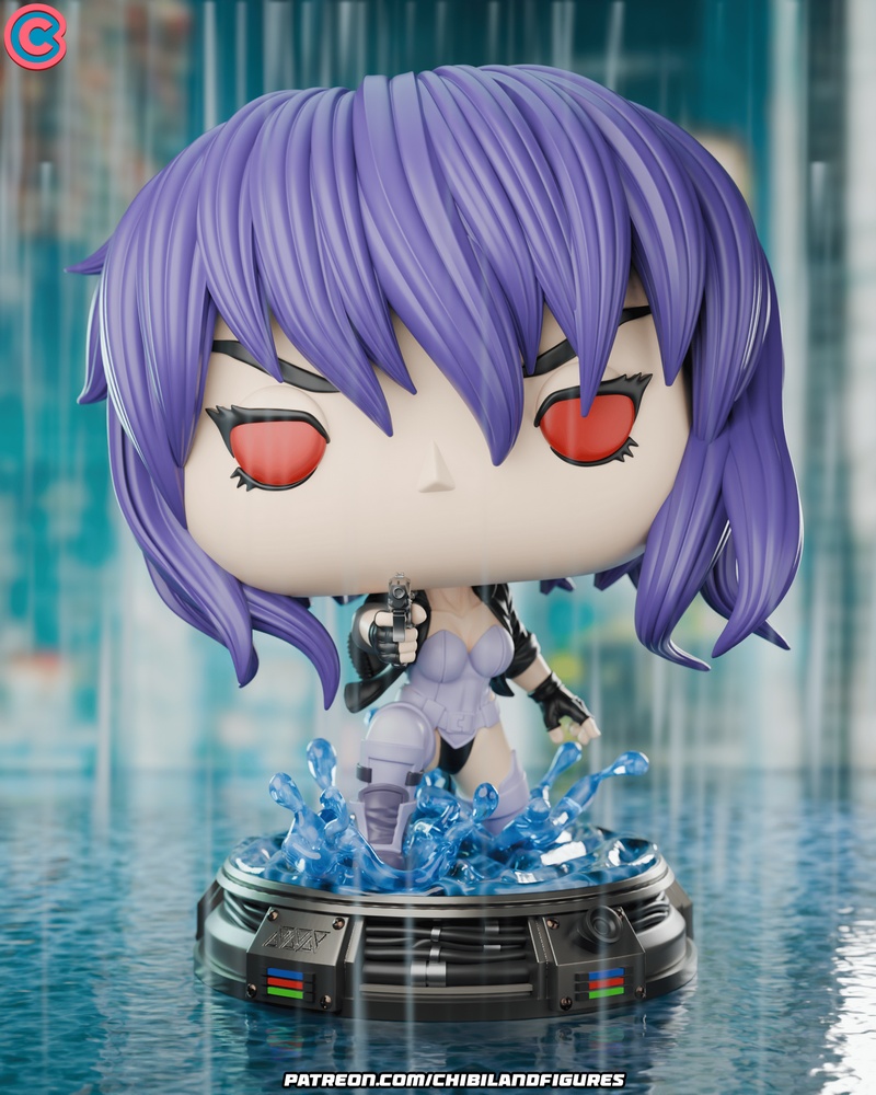 Chibi Land Figures – Motoko Kusanagi – Ghost in The Shell – Funko – 3D Print Model