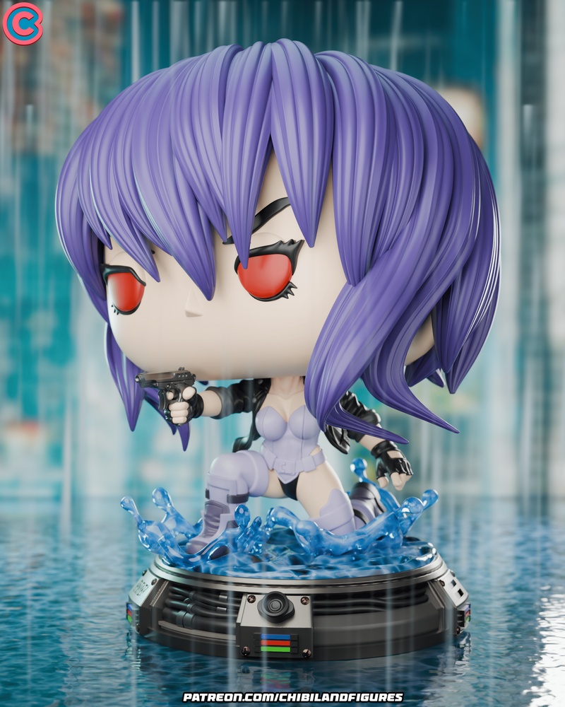 Chibi Land Figures – Motoko Kusanagi – Ghost in The Shell – Funko – 3D Print Model