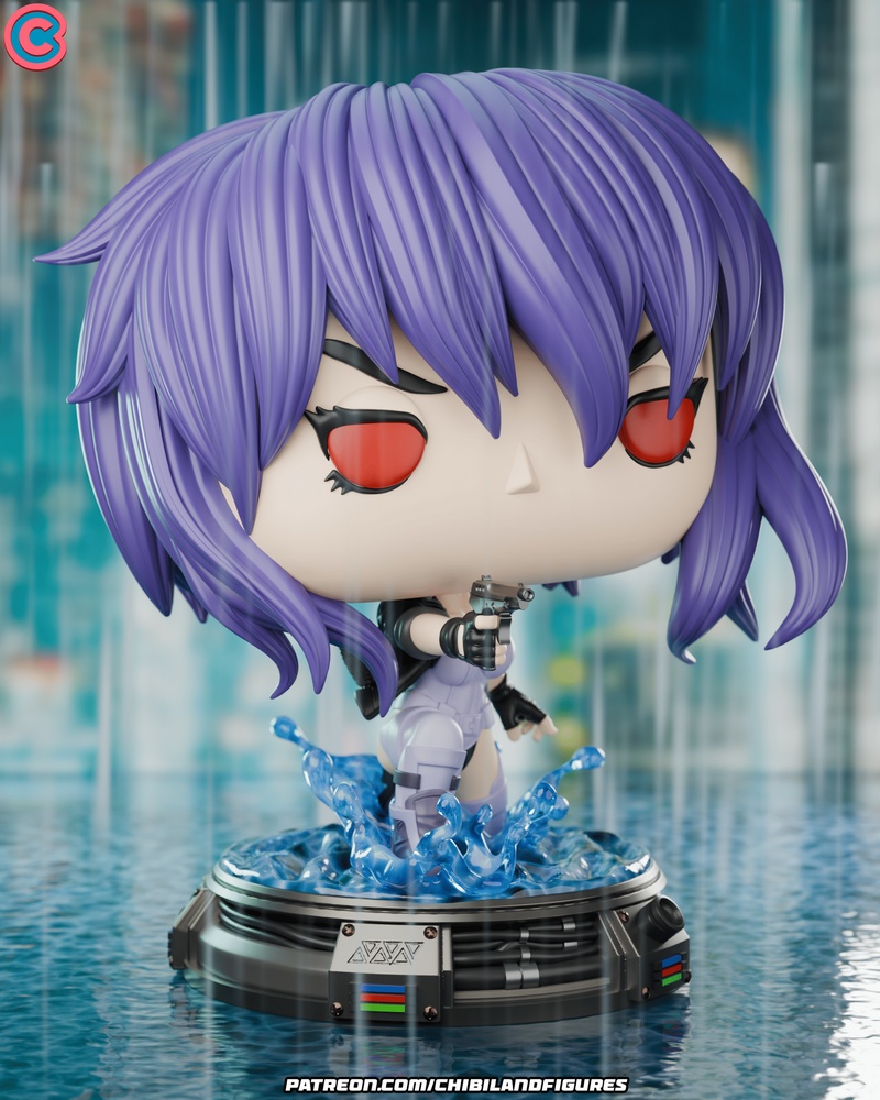 Chibi Land Figures – Motoko Kusanagi – Ghost in The Shell – Funko – 3D Print Model