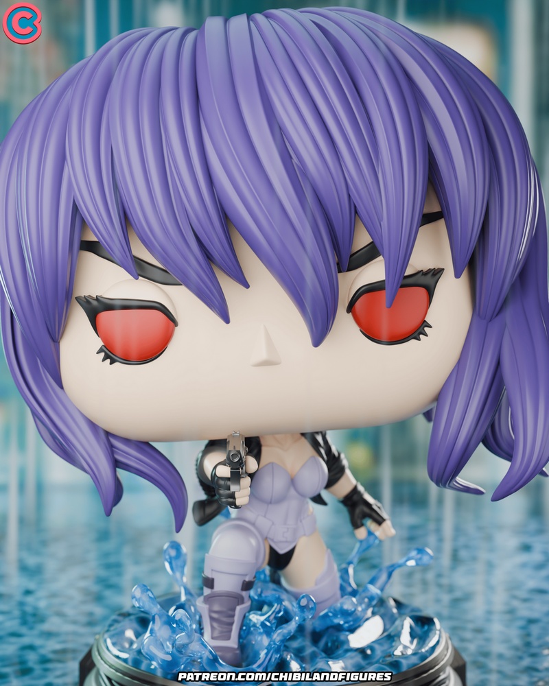 Chibi Land Figures – Motoko Kusanagi – Ghost in The Shell – Funko – 3D Print Model