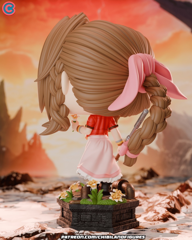 Chibi Land Figures – Aerith – Final Fantasy – Funko – 3D Print Model