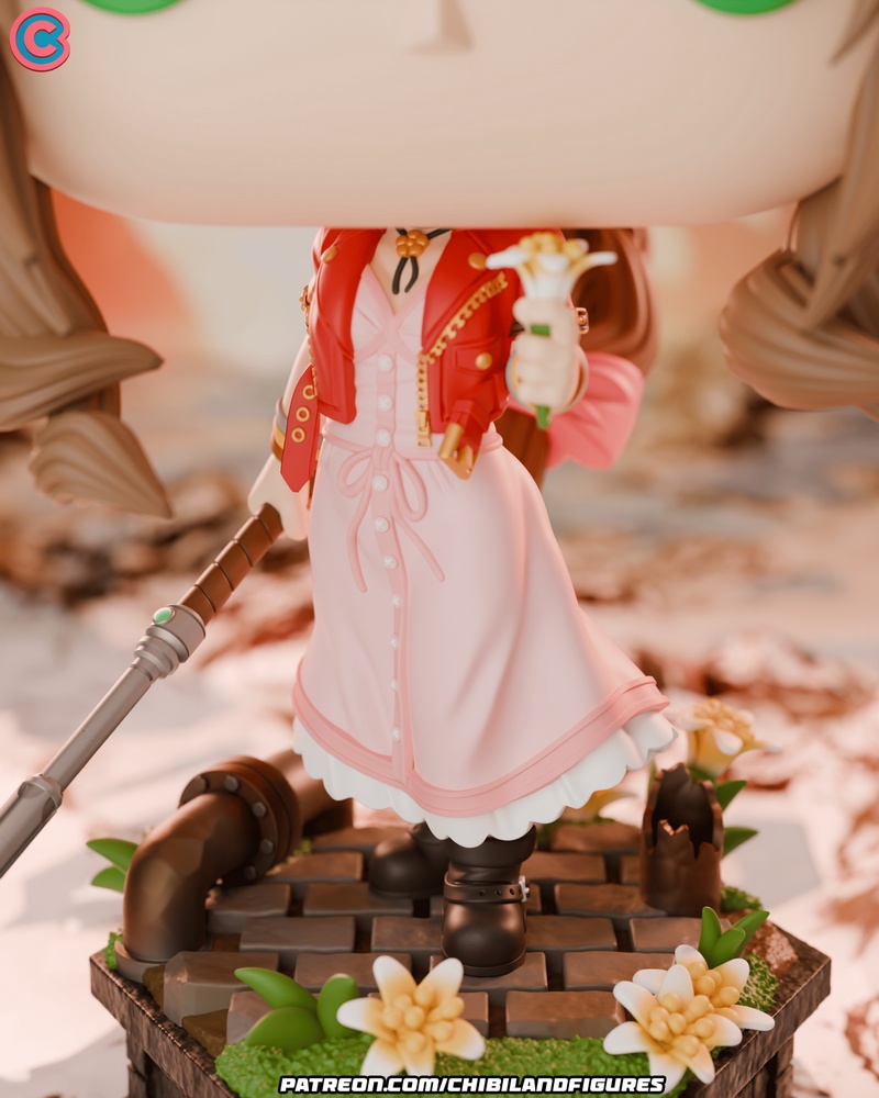 Chibi Land Figures – Aerith – Final Fantasy – Funko – 3D Print Model
