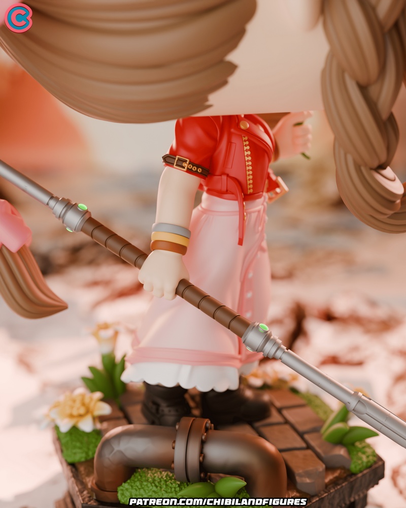 Chibi Land Figures – Aerith – Final Fantasy – Funko – 3D Print Model