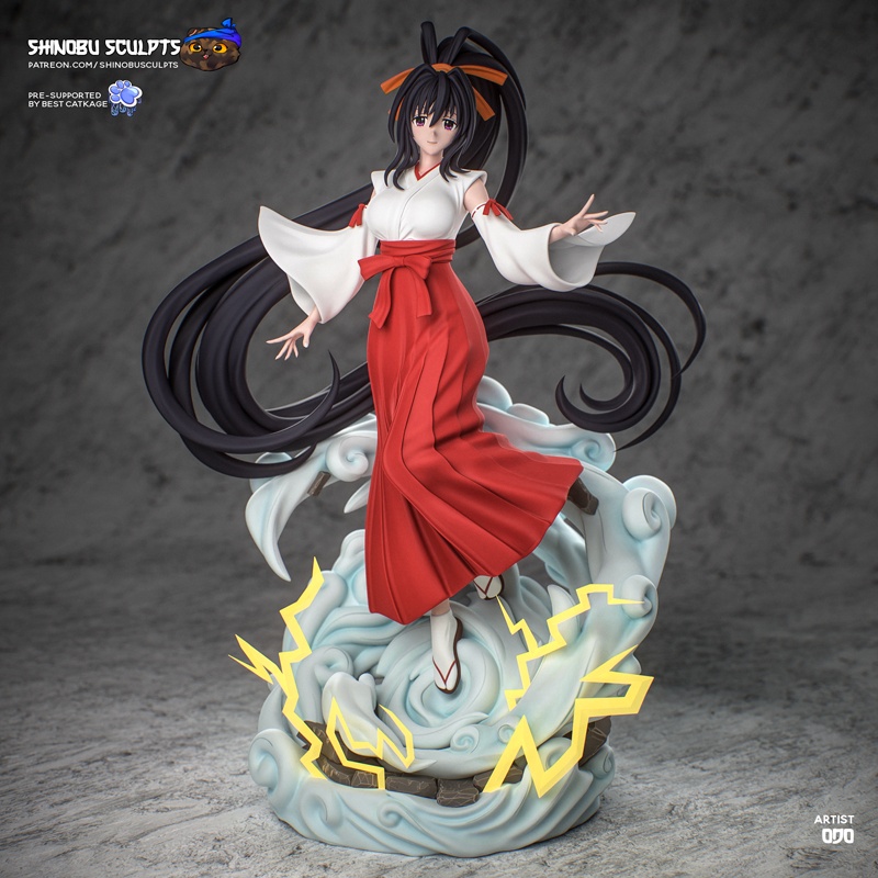 Shinobu Sculpts – Akeno Himejima – High School DxD – 3D Print Model