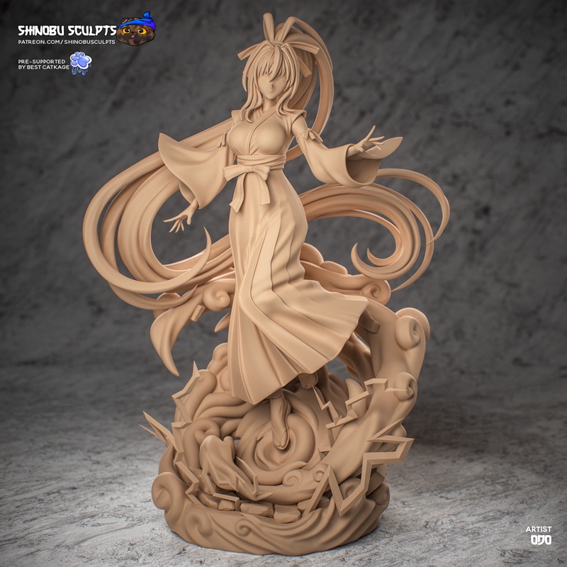 Shinobu Sculpts – Akeno Himejima – High School DxD – 3D Print Model