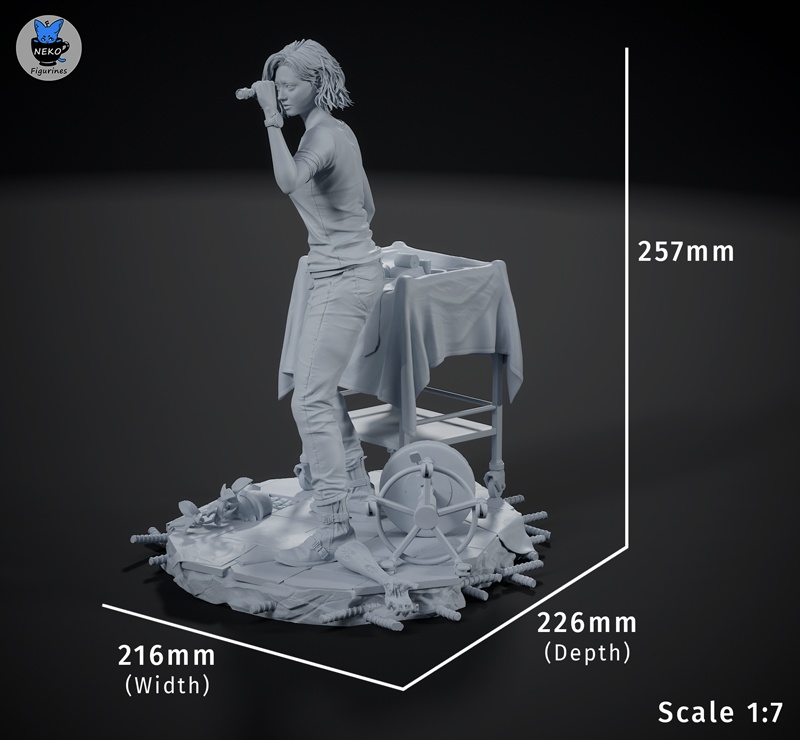 Neko Figurines – Grace Ashcroft Fanart – Resident Evil Requiem – 3D Print Model