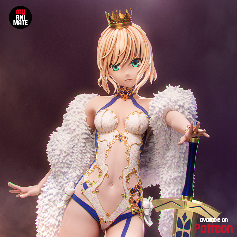 myAnimate – Saber Ecchi – Fate Series – 3D Print Model