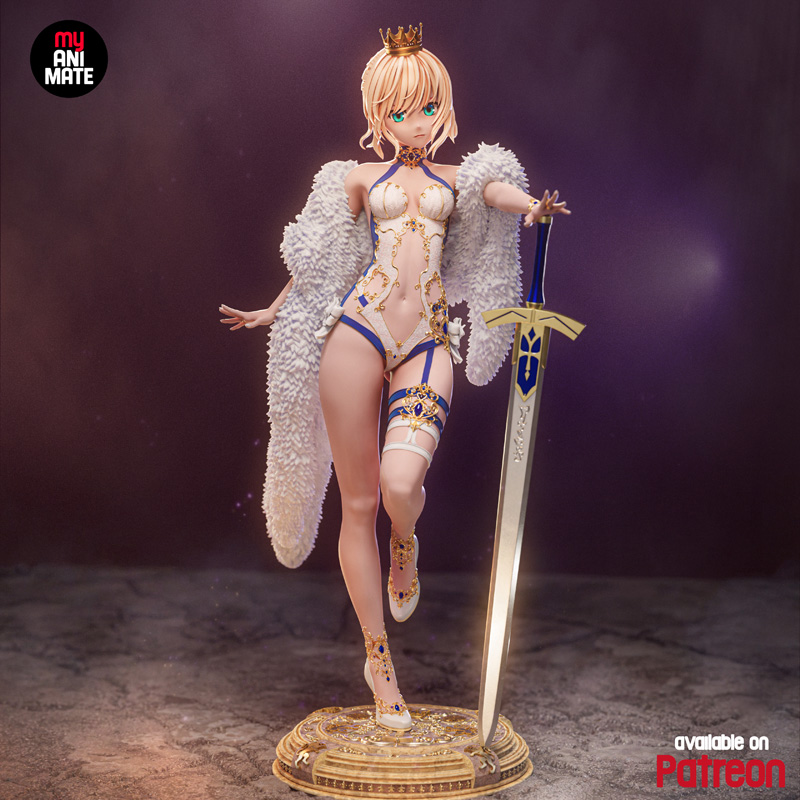 myAnimate – Saber Ecchi – Fate Series – 3D Print Model