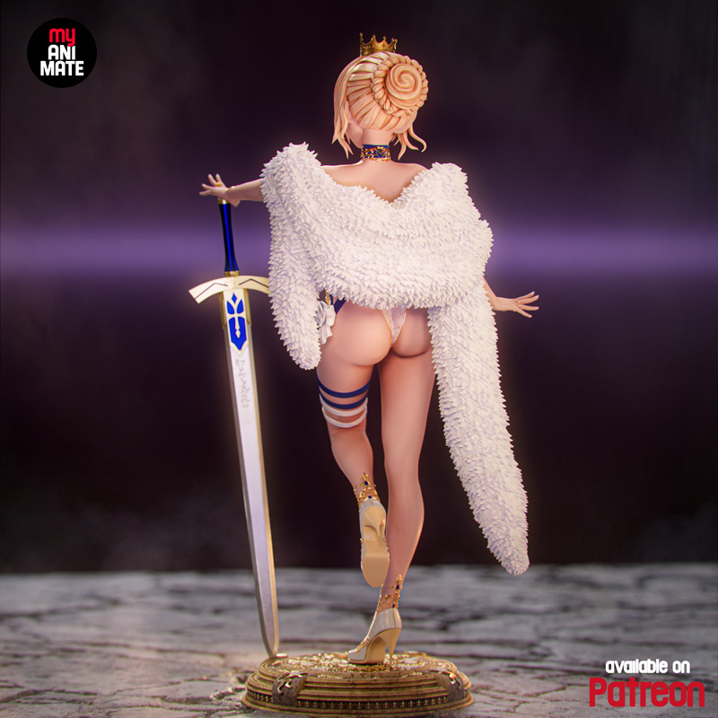 myAnimate – Saber Ecchi – Fate Series – 3D Print Model