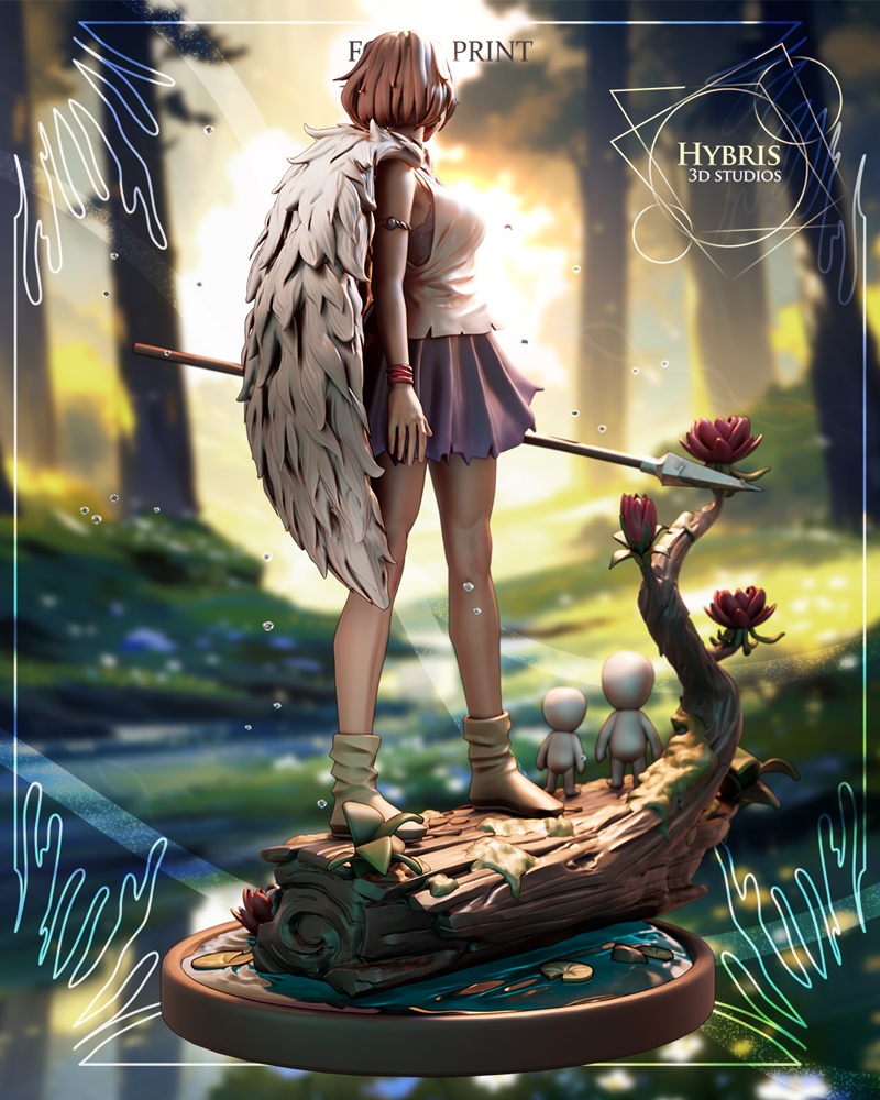 Hybris Studio – Mononoke Hime – Anime Fandom – 3D Print Model