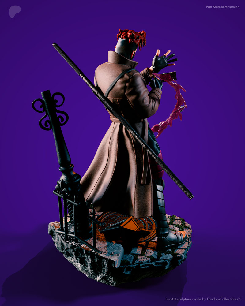 漫威传奇系列- Gambit 3D打印模型|Fandom Collectibles – Gambit – Marvel Legends – 3D Print Mode