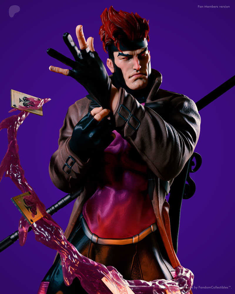 漫威传奇系列- Gambit 3D打印模型|Fandom Collectibles – Gambit – Marvel Legends – 3D Print Mode