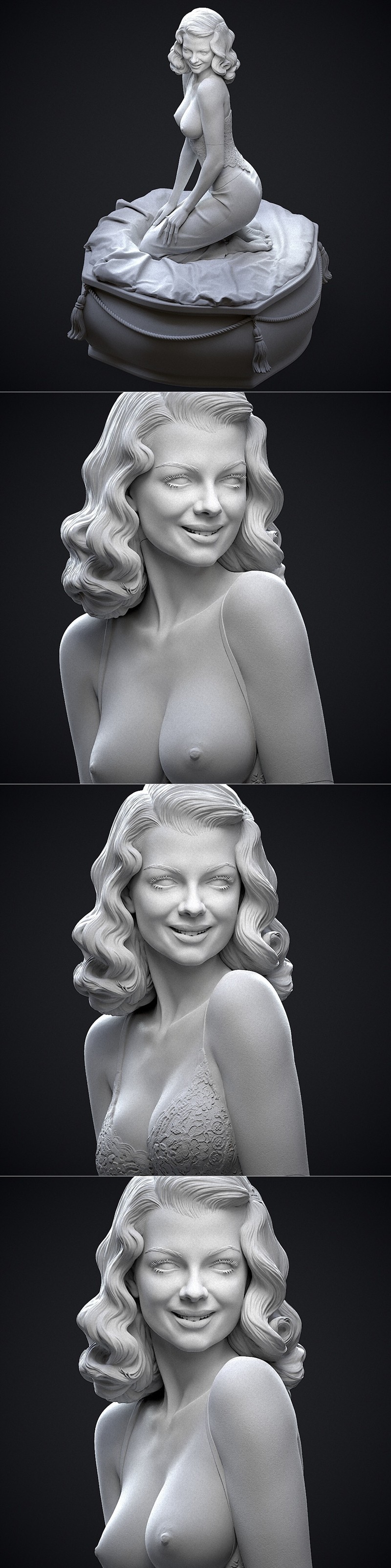 Stepanov Sculpts – Rita Hayworth – 3D Print Model STL