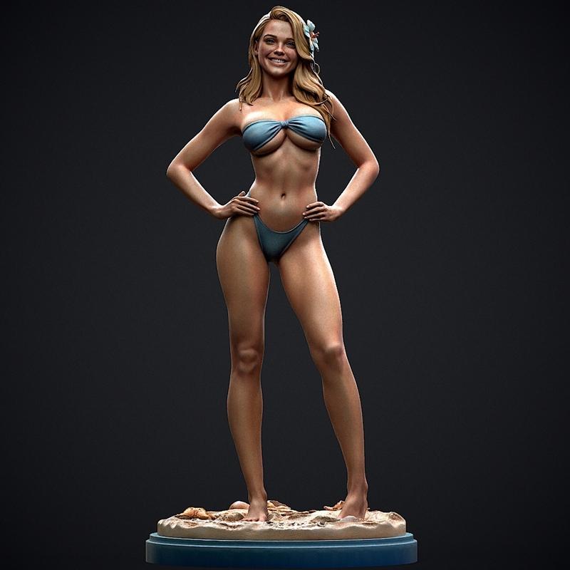 Stepanov Sculpts – Bikini Girl – 3D Print Model STL