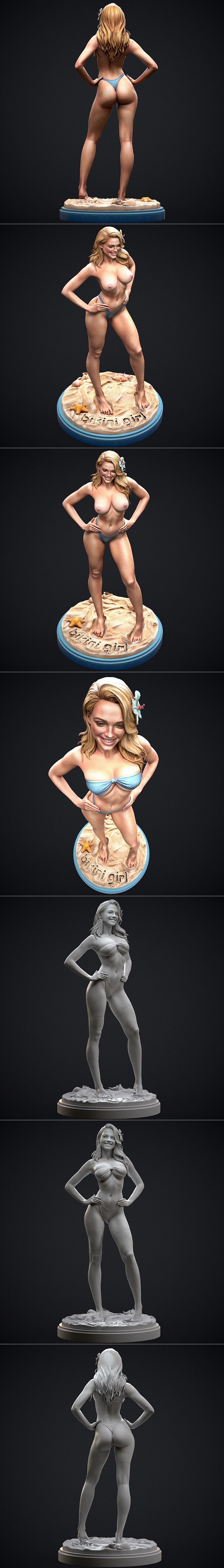 Stepanov Sculpts – Bikini Girl – 3D Print Model STL