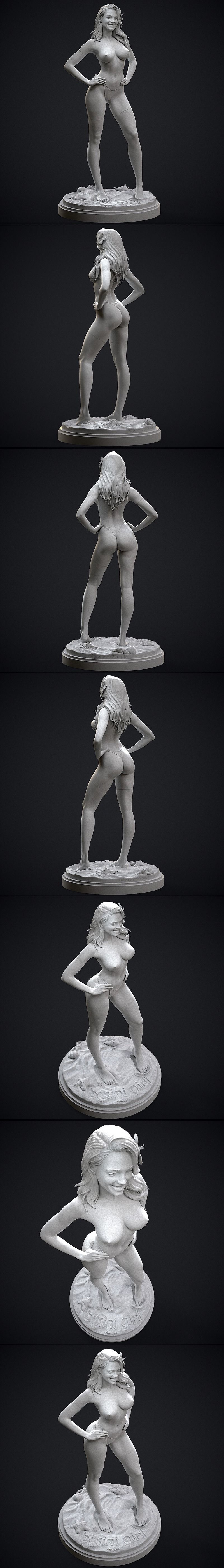Stepanov Sculpts – Bikini Girl – 3D Print Model STL