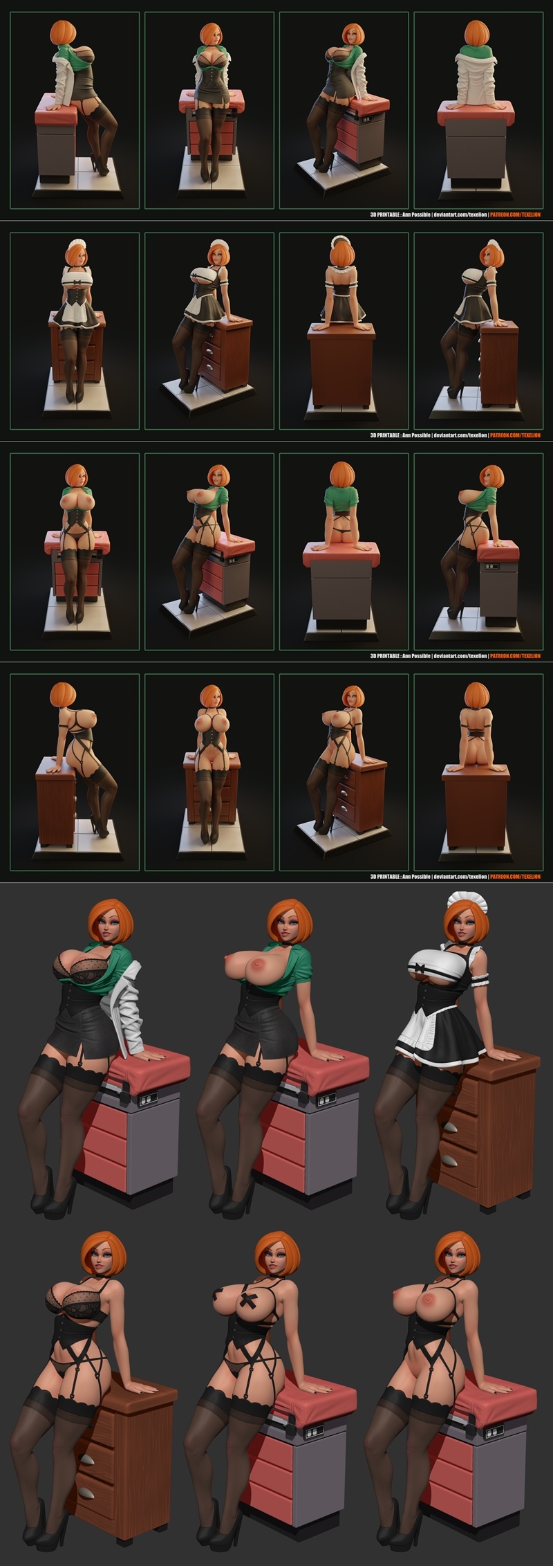 Texelion – Ann Possible – 3D Print Model STL
