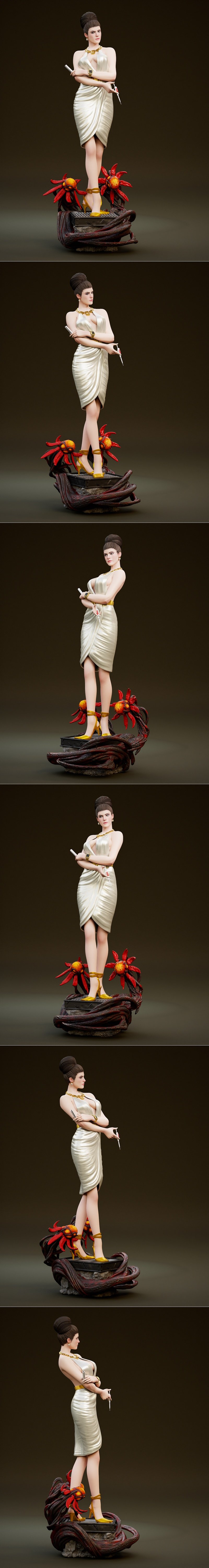 Yongblood Sculpture – Excella Gionne RE5 – 3D Print Model STL