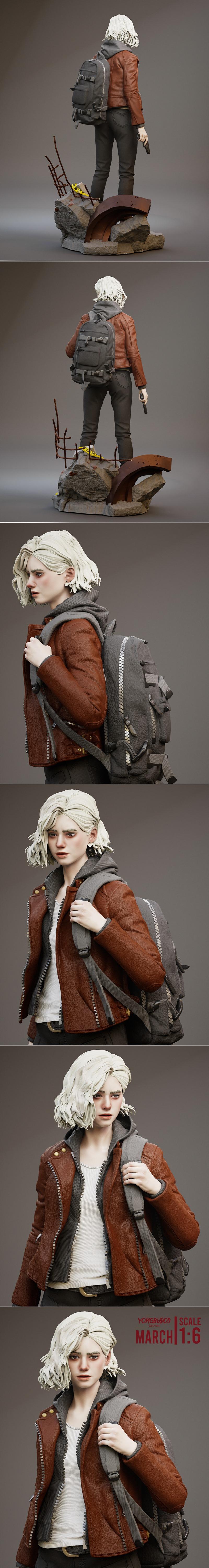 Yongblood Sculpture – Grace Ashcroft – 3D Print Model STL