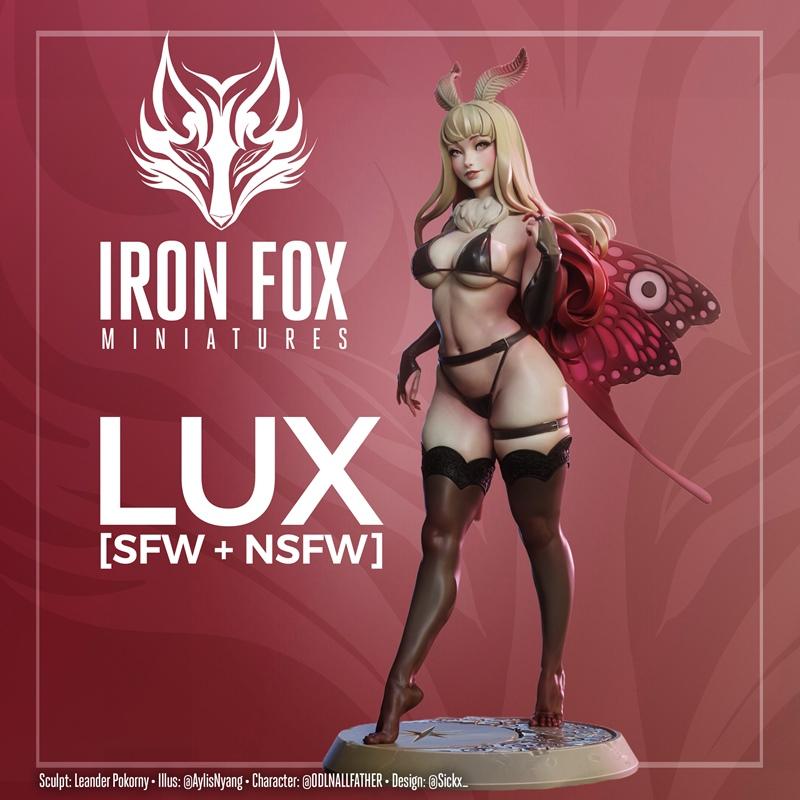 铁狐迷你模型 - 流光复古风 - 3D打印模型|Iron Fox Miniatures – Lux Pin-Up – 3D Print Model STL