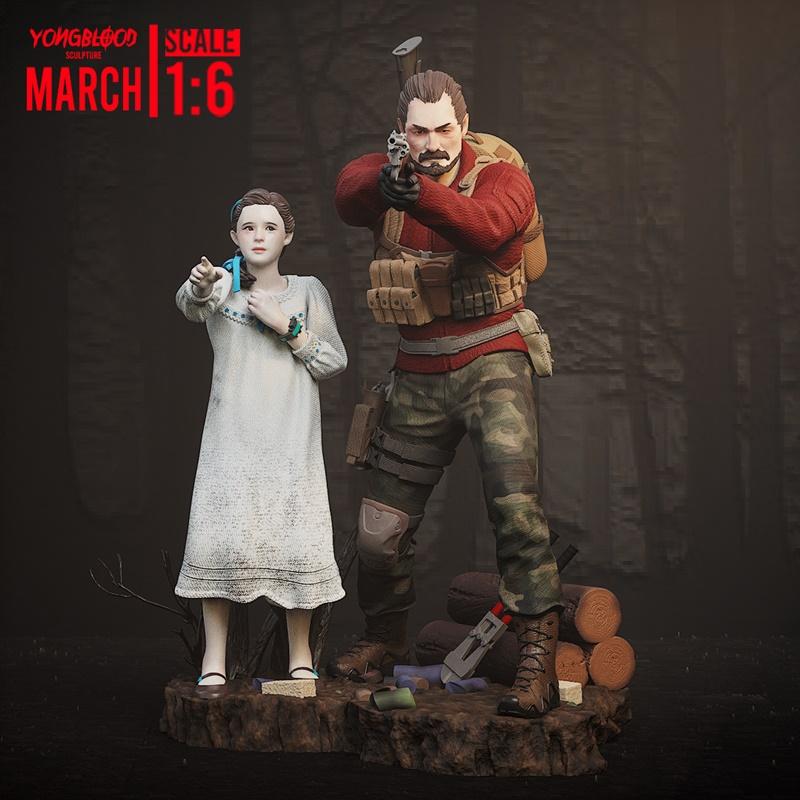 Yongblood Sculpture – Natalia Korda & Barry Burton – 3D Print Model STL