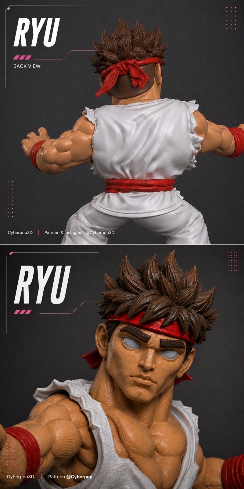 CyberPOP – Ryu Street Fighter – 3D Print Model STL