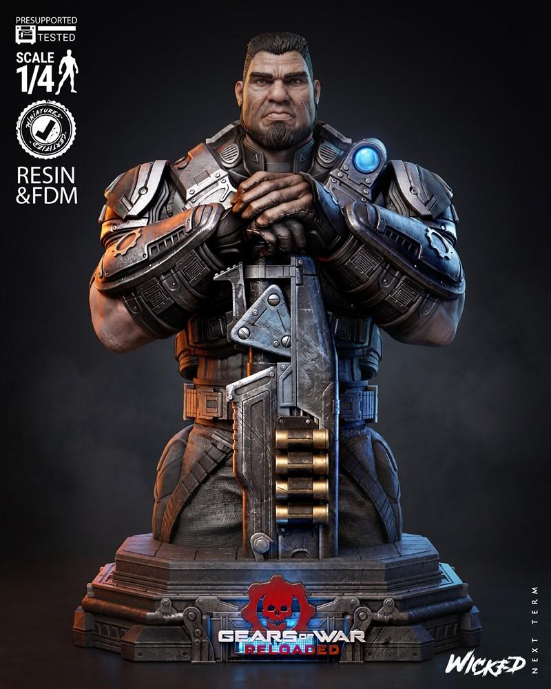 Wicked – Dominic Santiago Bust – 3D Print Model STL