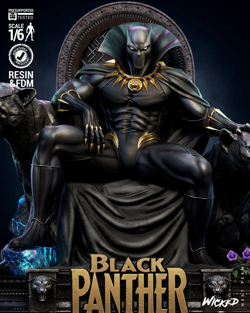 Wicked – Black Panther Sculpture – 3D Print Model STL