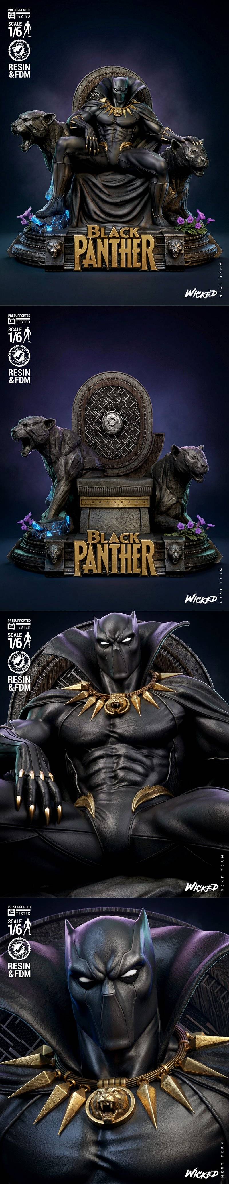 Wicked – Black Panther Sculpture – 3D Print Model STL