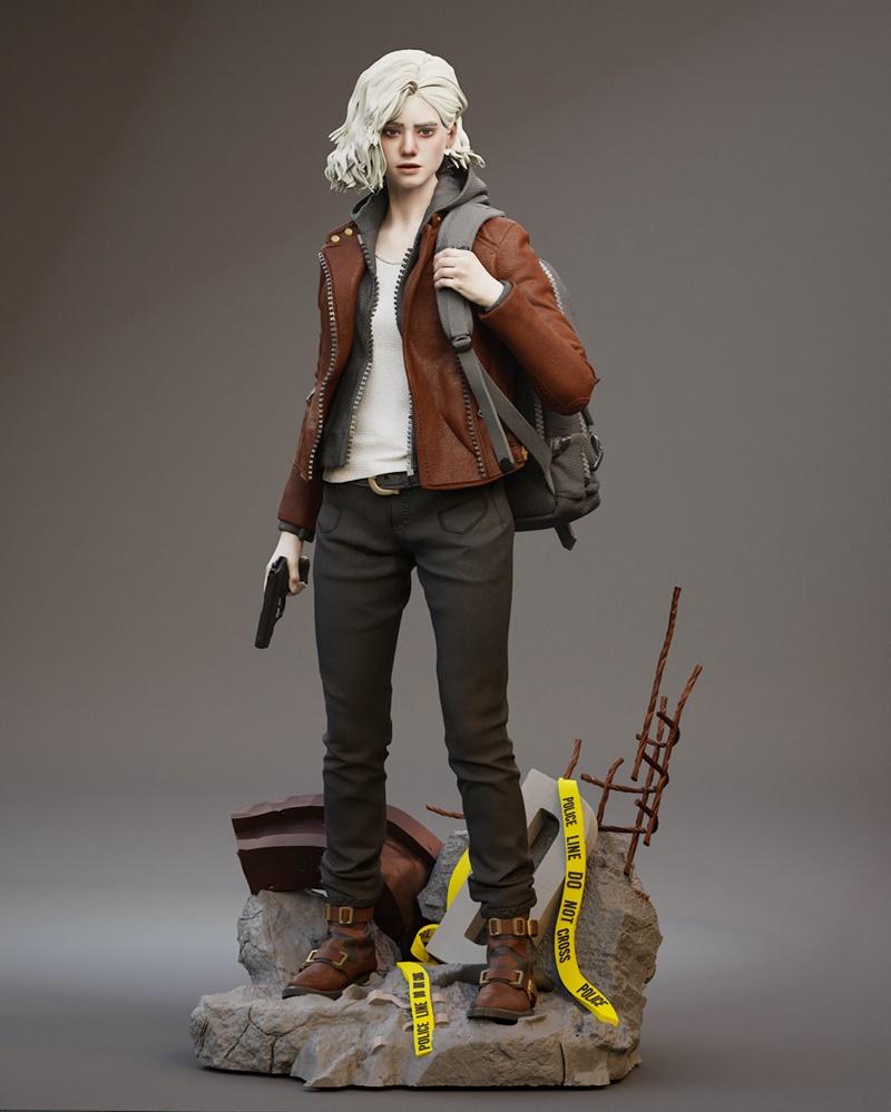 Yongblood Sculpture – Resident Evil – Grace Ashcroft – 3D Print Model STL